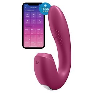 Vibrator Satisfyer Sunray Berry Mov pe SexLab