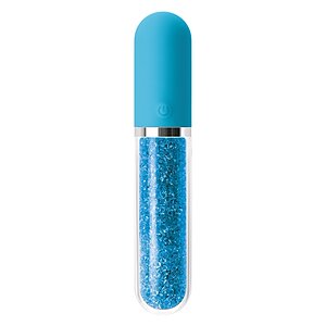 Vibrator Silicon Clasic Stardust Charm Albastru pe SexLab