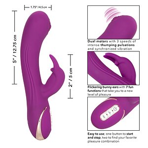 Vibrator Silicone Thumping Rabbit Mov