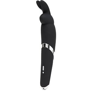 Vibrator Wand Happy Rabbit Negru pe SexLab
