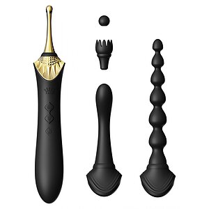 Vibrator Zalo Bess 2 Clitoral Massager Obsidian Negru pe SexLab
