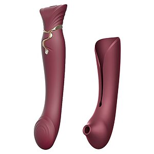 Vibrator Zalo Queen Set Punctul G Visiniu pe SexLab