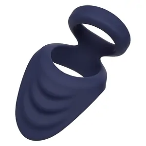 Viceroy Perineum Dual Ring Albastru pe SexLab