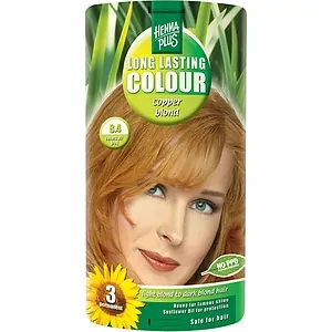 Vopsea par Long Lasting Colour 8.4 Copper Blond Hennaplus pe SexLab