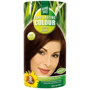 Vopsea Permanenta Warm Brown 4.45 Hennaplus pe SexLab