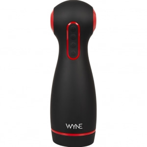 WYNE Dual‑Motor Masturbator — 10 Vibrații, 7 Aspirații Negru