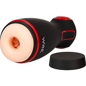 WYNE Dual‑Motor Masturbator — 10 Vibrații, 7 Aspirații Negru pe SexLab