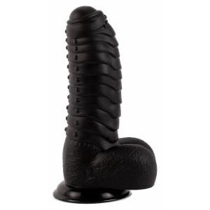 Dildo Realist Negru Cu Detaliu Anatomic