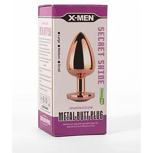 Plug Anal Rezistent La Apa Rose Gold Metalic