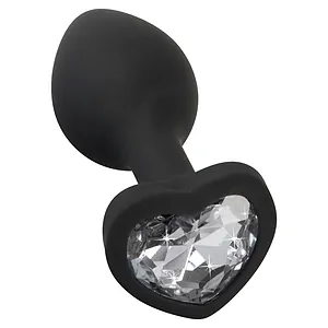 You2Toys Dop Anal Compact Din silicon cu Piatră Inimă 7.3cm Negru You2Toys Dop Anal Compact Din silicon cu Piatră Inimă 7.3cm Negru pe SexLab