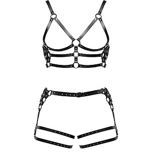 ZADO Set Hamuri Din Piele Reglabile cu Detalii Metalice M-L pe SexLab