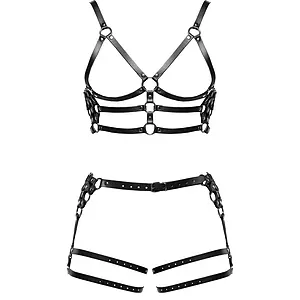 ZADO Set Hamuri Din Piele Reglabile cu Detalii Metalice M-L ZADO Set Hamuri Din Piele Reglabile cu Detalii Metalice M-L pe Sexlab.ro