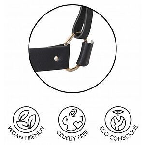 Zgardă cu Lesă Maze Tassel Choker Negru