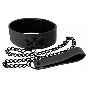 Zgardă Cu Lesă Renegade Negru Zgardă Cu Lesă Renegade Negru pe SexLab