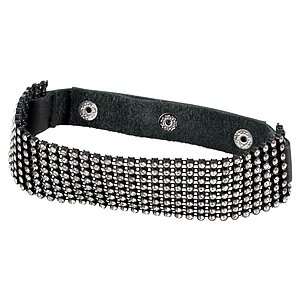 Zgardă Rhinestone Choker Negru Zgardă Rhinestone Choker Negru pe Sexlab.ro