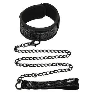 Zgardă și Lesă Whipsmart Diamond Negru Zgardă și Lesă Whipsmart Diamond Negru pe SexLab