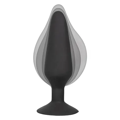Anal Plug XL Silicone Inflatable 16cm Negru