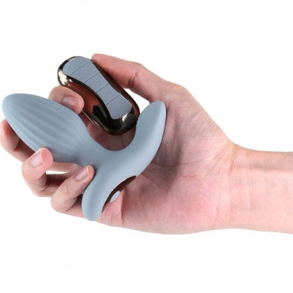 Renegade Summit Gray – Plug Anal Rotativ 3+9, Reîncărcabil Gri