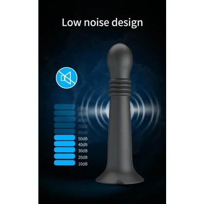 Pretty Love Stellan Vibrator 4 împingeri 4 Rotații Negru