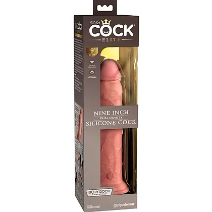 24.8cm Dual Density – Silicon Realist cu Ventuză Flesh