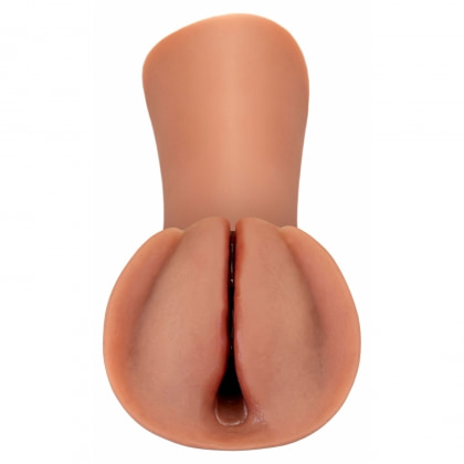 Slippery Slit Masturbator Auto-lubrifiant Caramel