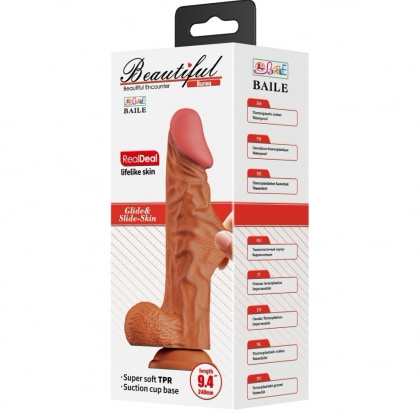 Debra curbat 24cm, Ventuză Puternică, Textură Realistă