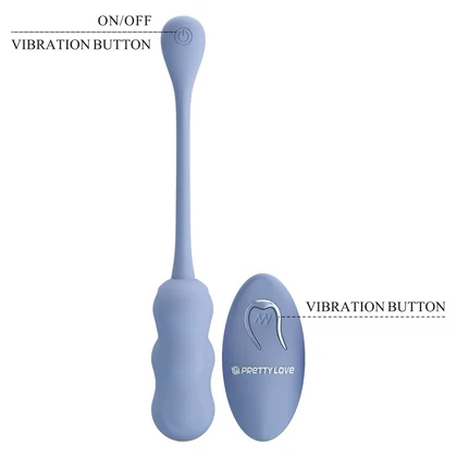 Pretty Love Leshy Blue — Ou Vibrant Compact, Telecomandă Albastru