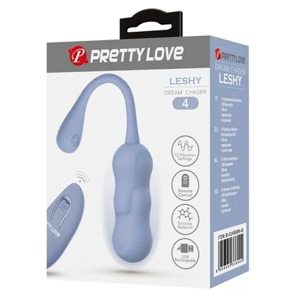 Pretty Love Leshy Blue — Ou Vibrant Compact, Telecomandă Albastru