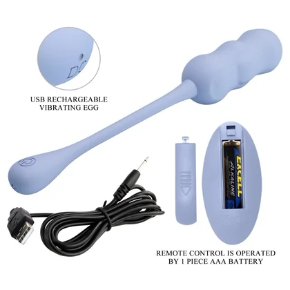 Pretty Love Leshy Blue — Ou Vibrant Compact, Telecomandă Albastru