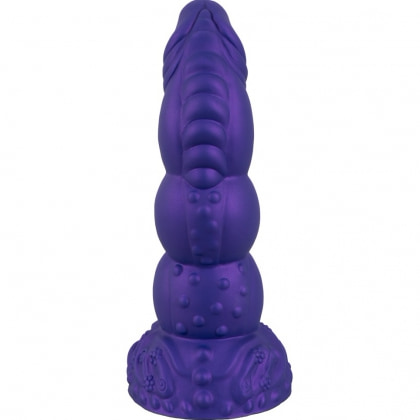 Demonul Dorinței — Dildou siliconic 22,5 cm cu Ventuză Mov