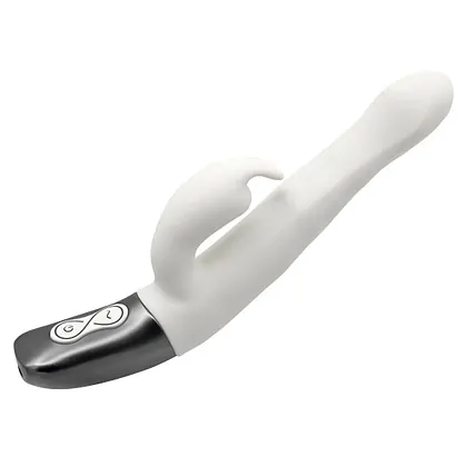 TITANZ 8.5 SILICONE RECHARGEABLE VIBRATOR IN IVORY WHITE