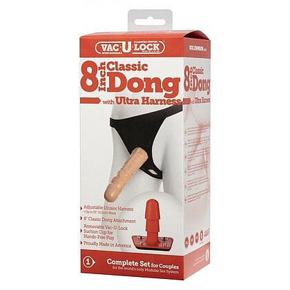 8 Inch Dong With Harness
