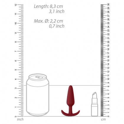 Slim Anal Plug Shots Roșu