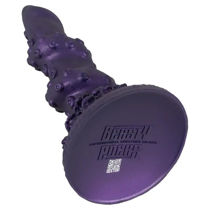 Octopus Prime — Dildo Din silicon Lichid, Ventuză 20.2 cm Mov