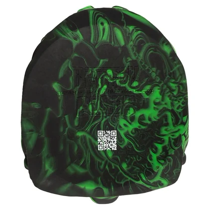 Beasty Lizard Peak — Dildo Din silicon Lichid cu Ventuză 22 cm Verde