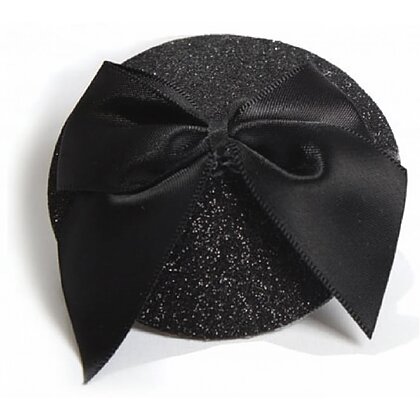 Accesoriu Sfârcuri Burlesque Glitter Negru
