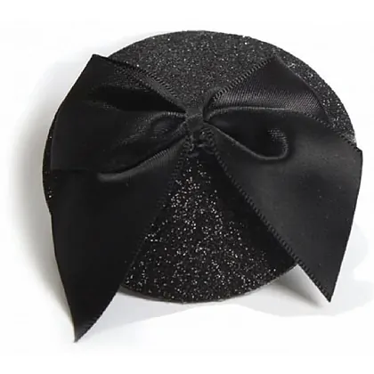 Accesoriu Sfârcuri Burlesque Glitter Negru