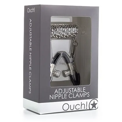 Adjustable Nipple Clamps Metal Argintiu