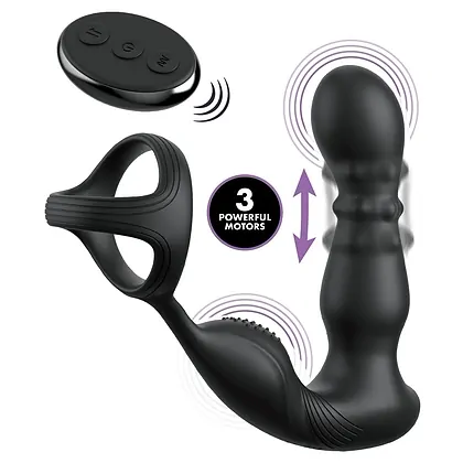 Anal Fantasy Elite Slide Glide 10 Funcții Reîncărcabil Negru