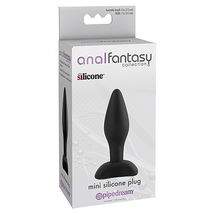 Anal Fantasy Mini Silicone Plug Negru