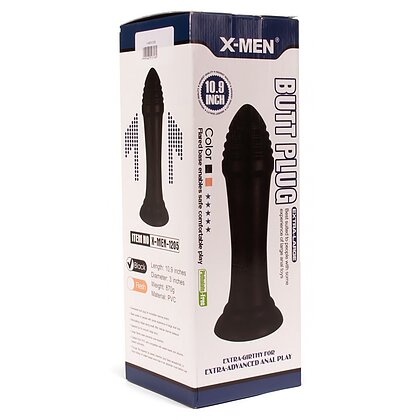 Anal Plug Advanced Girthy X-MEN 10.9 inch Negru