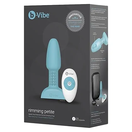 Anal Plug b-Vibe Petite Teal Albastru