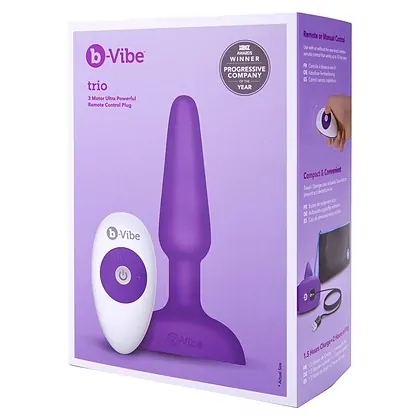 Anal Plug B-Vibe Trio Remote Mov