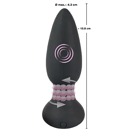 Anal Plug Black Velvets RC Rotating Negru