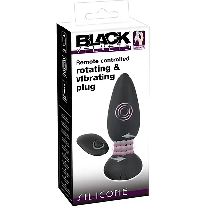 Anal Plug Black Velvets RC Rotating Negru