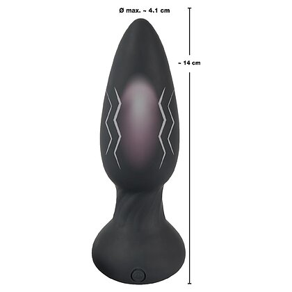 Anal Plug Black Velvets RC Shaking Negru