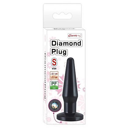 Anal Plug Charmly Toy Diamond Negru