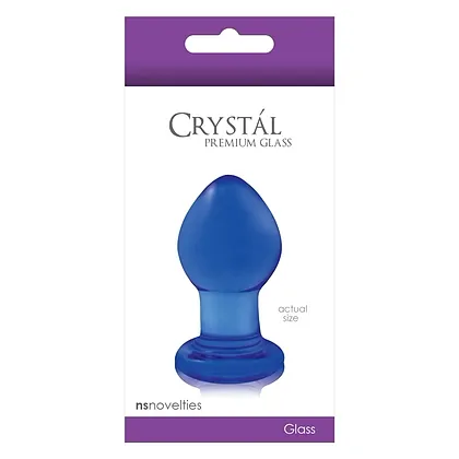 Anal Plug Crystal Small Albastru