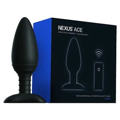 Anal Plug Cu Vibratii Ace Large Nexus Negru