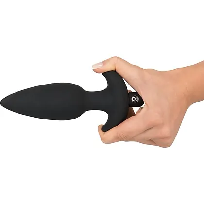 Anal Plug Cu Vibrații Black Velvet Large Negru